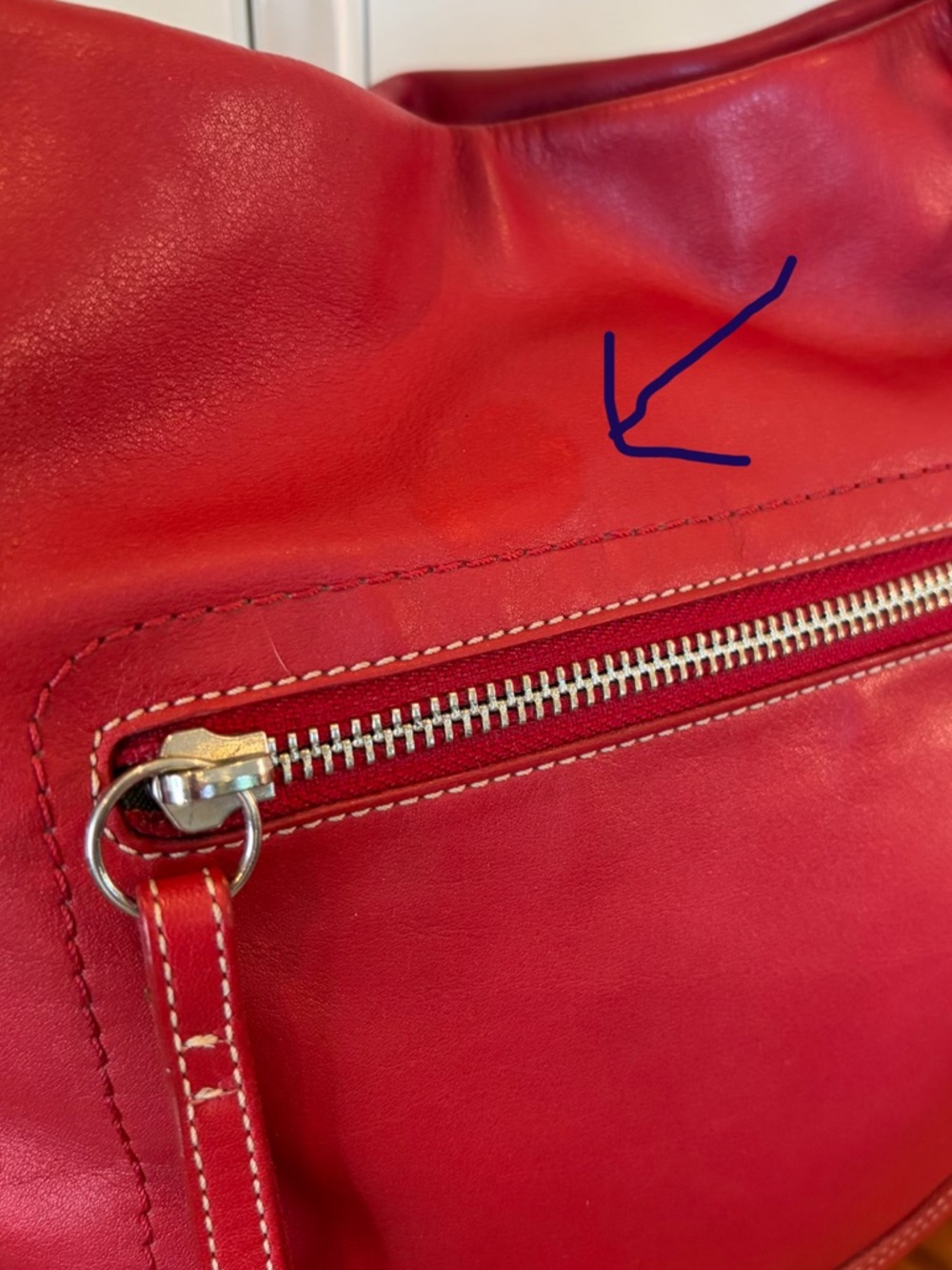 Vintage COACH Legacy Red Leather Shoulder Made in Turkey 1415 EUC - Picture 15 of 17